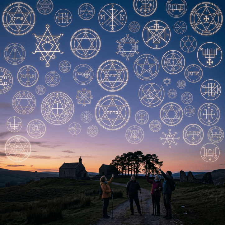 Add sigils and Solomonic seals in sky